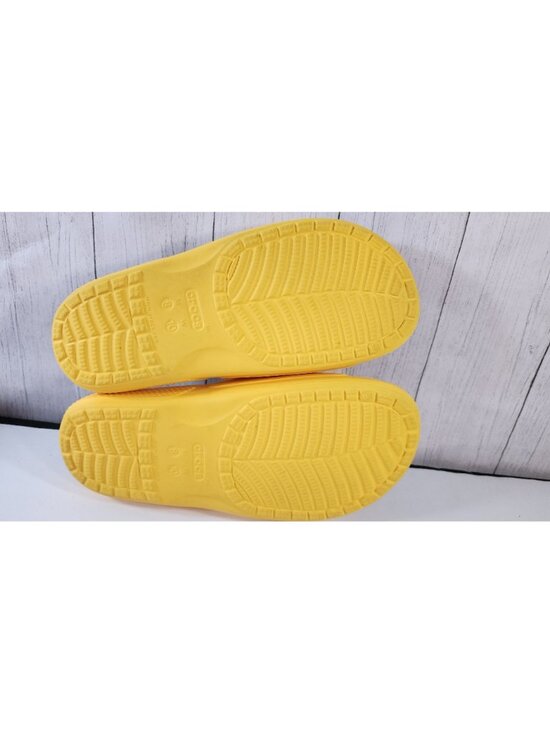 RARE CROCS X WU TANG CLAN YELLOW BLACK SLIDES M 8 W 10 LIMITED EDITION NO JIBITZ main image 12